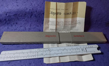 VINTAGE ARISTO SIMPLEX 12 INCH SLIDE RULE IN CASE WITH INSTRUCTIONS picture
