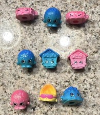 Shopkins Glitter Mini Figures Lot of 9, Season 4 Pet Shop Collection,Ultra Rare picture