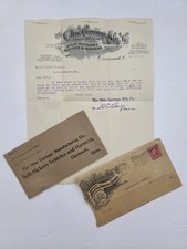1907 antique OHIO CARRIAGE MFG CO cincinnati oh SPLIT HICKORY BUGGY LETTERHEAD picture