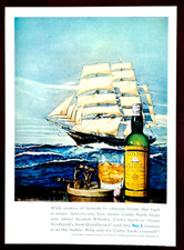 Cutty Sark Scotch Whisky Original 1965 Vintage Print Ad picture