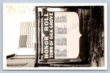 J90/ Juneau Wisconsin RPPC Postcard c1940s Oak Grove Honor Roll 112 picture