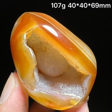 78G Natural Red Geode agate egg Crystal Mineral Spcimen energy Healing Reiki picture