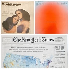 The New York Times Newspaper August 9 2026 SUNDAY Complete Print Paper UNREAD picture