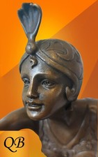 ART DECO BRONZE CON BRIO FIGURINE SCULPTURE STATUE FEMALE 1920 FLAPPER DANCER picture