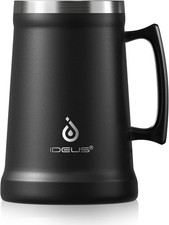 Ideus Insulated Beer Stein, 24/34oz 34 ounces (1,000ml), Storm Black picture