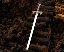 LEGENDAY MEDIEVAL RENAISSANCE CRUSADER KNIGHTS TEMPLAR MEDIEVAL SWORD picture