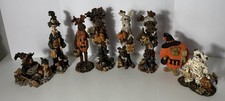 EIGHT Halloween Figurines; Boyd's Bears Folkstone Collection LOT picture