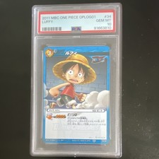 Bandai 2011 One Piece Miracle Battle Carddass OPLOG01 #34 Luffy PSA 10 Pop 2 picture