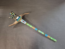 Antique Plains Native American Beaded Dance Wand picture