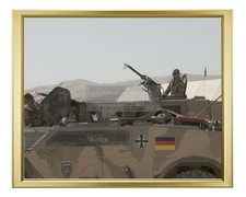 GERMAN FENNEK VEHICLE AFGHANISTAN FEYZABAD 8X10 GOLD FRAMED PHOTO picture