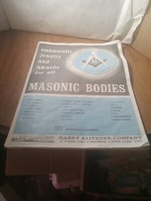 Vintage 1972 Harry Klitzner Co Emblematic Jewelry Masonic Catalog Rare picture