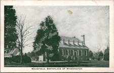 Wakefield Birthplace of Washington Virginia RPPC Postcard c1910s Eagle Quality picture