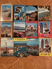 Twelve Vintage Mini Souvenir Fold out Picture Books of various cities in Italy. picture
