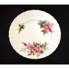 Royal Albert Prairie Rose Bread Butter Plate Provincial Flowers Bone China 6
