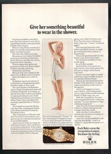 ROLEX Advertisement 1970 Oyster Lady Datejust Gold 18Ct. 1 Page Woman picture