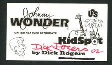 Dick Rogers signed autograph Johnny Wonder Kidspot Business Card BC473 picture