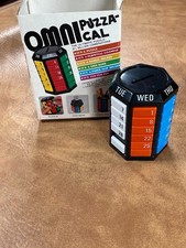 Vintage Omni Puzza-Cal Calendar Puzzle Bank Pen Pencil Holder Retro Desk Toy NEW picture