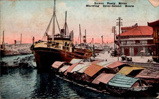 Postcard Lower Pasig River Inter Island Boats Philippines DVB 27 picture