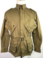 WWII US AIRBORNE PARATROOPER M1942 M42 REINFORCED JUMP JACKET- SMALL picture
