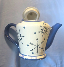 Vintage Tea Pot With Snowflakes picture