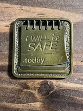 ExxonMobil Upstream Research Co. I Will Be Safe Credo Metal Notebook Paperweight picture