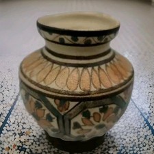 Antique Jar Vase Moroccan Art Pottery Handcrafted & Hand painted 3