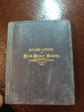 1920 Grand Lodge of Mark Master Masons Constitution  Freemasonry masonic/576 picture
