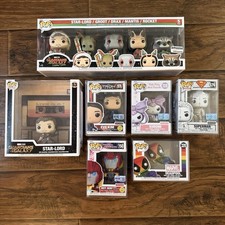 Funko Pop Lot Of 7 w/ Royalty Supreme Elite + Marvel Deadpool picture