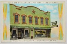 Vtg Como Inn Restaurant Chicago IL 546 Milwaukee Ave Spaghetti Ravioli Postcard picture