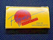 Vtg 1980's Pepe's Mexican Cafe Restaurant Matchbox Matches Pier 39 San Francisco picture