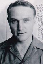 Newell West Signed 4x6 Photo WWII Nazi Investigator 970th CIC USAF B-29 Germany picture