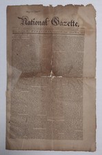 ULTRA RARE 1793 National Gazette Newspaper Philadelphia, PA Sept. 18, 1793 picture