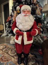VINTAGE HAROLD GALE SANTA CLAUS 1950’S CHRISTMAS STORE DISPLAY ADVERTISING 41” picture