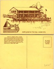Ocean City MD Dock 9 Restaurant, Ninth Street at Bay, Est. 1977 Postcard 72272 picture