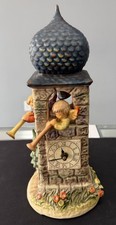 Vintage Large Goebel Hummel Call To Worship Clock Tower Figurine WORKS picture