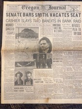 Vtg Oregon Daily Journal Newspaper Jan 20, 1928 Portland Oregon W Advertisements picture