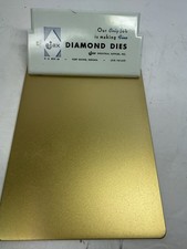 Vintage Ajax Diamond Dies Fort Wayne Indiana Metal Advertising Clipboard picture