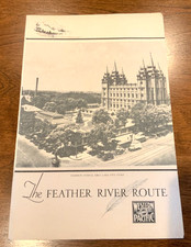 Denver & Rio Grande Western Railroad 1936 Dinner Menu/Feather River Route - Utah picture