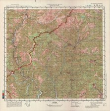 Russian Soviet Military Topographic Map - BREIL SUR ROYA  (France), ed. 1987 picture
