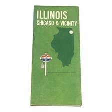VTG 1970 Illinois Chicago & Vicinity Map picture