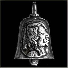 Indian Motorcycle Gremlin Bell good luck riding charm lucky ride biker guardian picture
