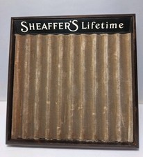 Vintage Sheaffer's Lifetime Pen Store Display Wood Tray for 10 Pens picture