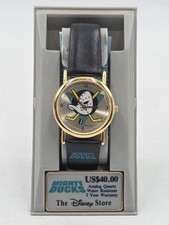 Vintage DISNEY  MIGHTY DUCKS WATCH WITH ROTATING PUCK IN CASE. picture