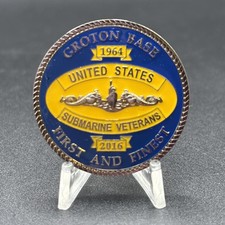 US Submarine Veterans Groton Base Connecticut's Submarine Century Challenge Coin picture