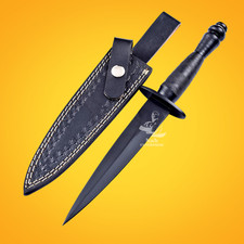 Vintage Sykes Fairbairn Double-Edged V42 Military Stiletto Dagger Knife & Sheath picture