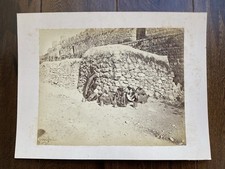 Middle East Villagers Peter Bergheim 19th Century Photographer Antique Photo picture