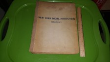 HUGE MANUAL BOOK 1934 NEW YORK DIESEL INSTITUTION ALBANY NEW YORK HENRY KRAMRATH picture