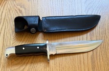 EARLY PRE DATE CODE BUCK MICARTA 124 FRONTIERSMAN KNIFE USED   N32C picture
