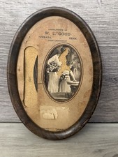 Vintage W L Good Ephrata PA Restaurant Advertising Oval Metal Picture Frame picture