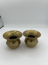 Pair Of Vintage Brass Spittoon or Cuspidor 2
